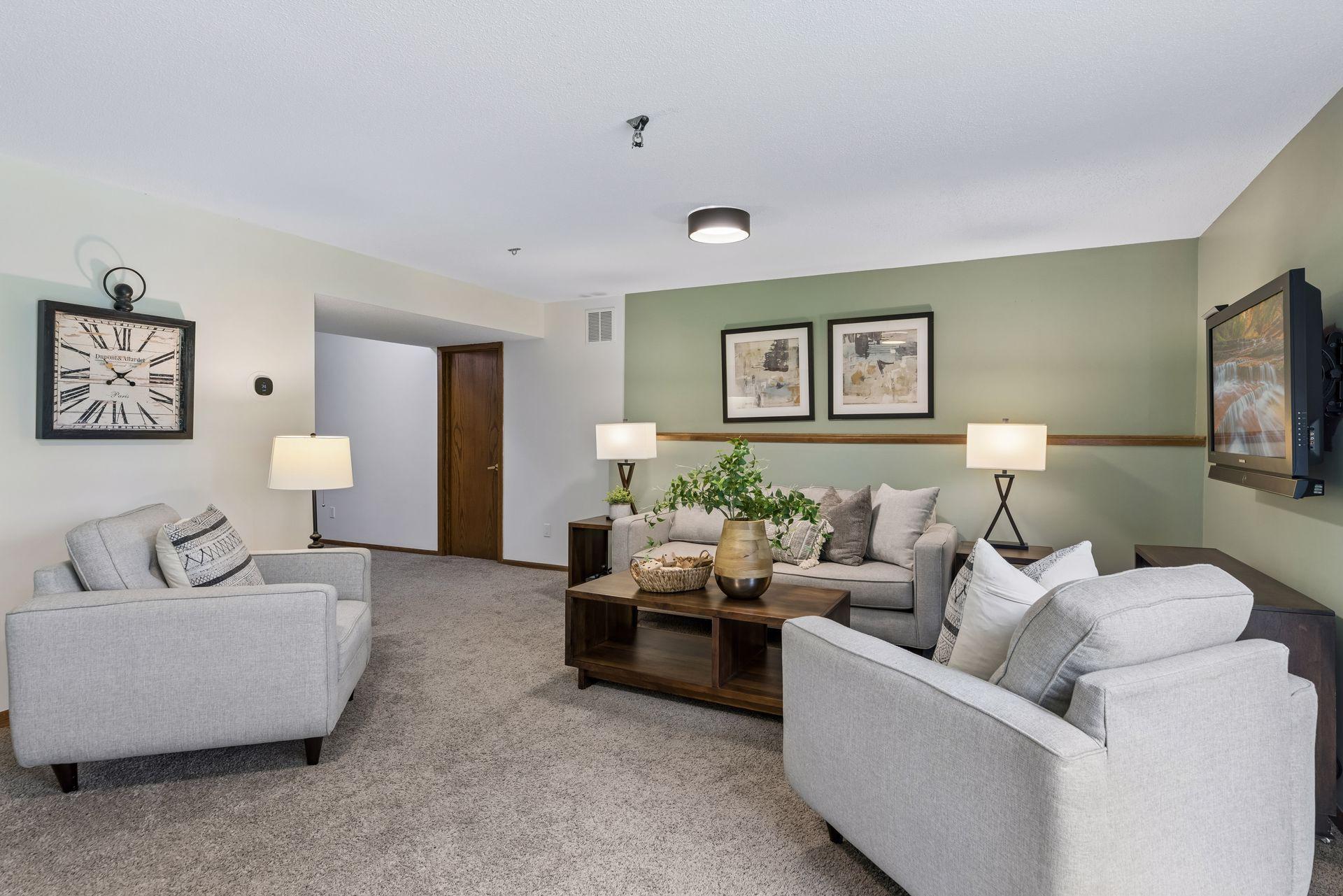 Lower level family room
