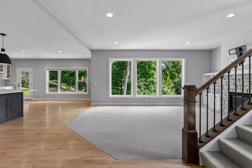 Oversized windows to bring in the nature to enjoy year round
