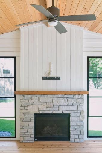 Beautiful Stone faced FPlace-add your TV and relax!