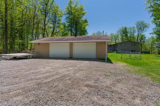 Extra large Detached Finished and heated garage