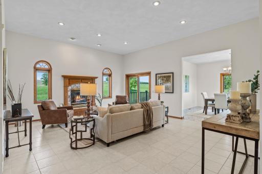 A different perspective of this stunning main level living room.