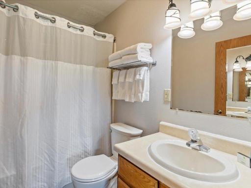 The main floor full bathroom.