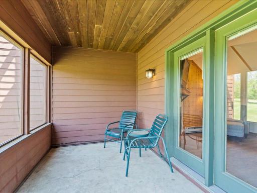 Another view of the screened porch.