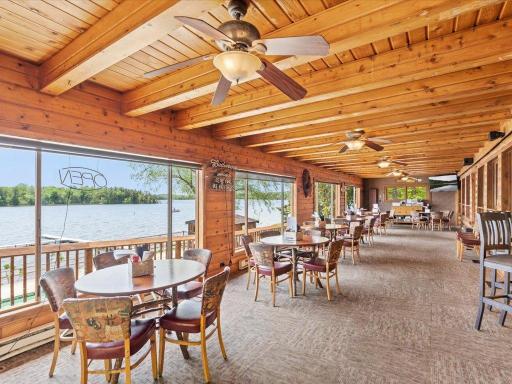 Have a drink or meal at the Bear Pine bar. Awesome views of the lake!
