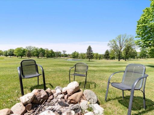 There are a number of firepits along the back of the North Bay condo's.