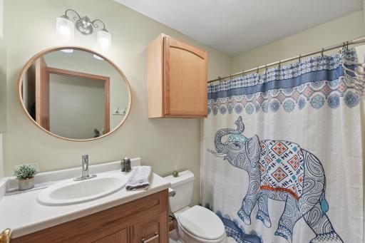 Shared bathroom near bedrooms.