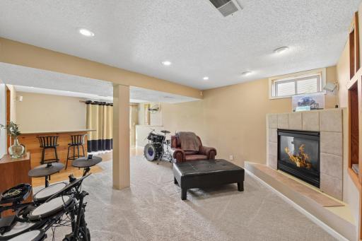 Lower level family room.