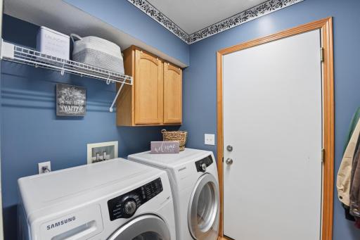 Laundry room on the way to the garage! So convenient.