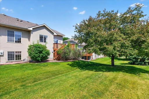 Lots of green space off the back of the home