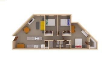 3 BR layout