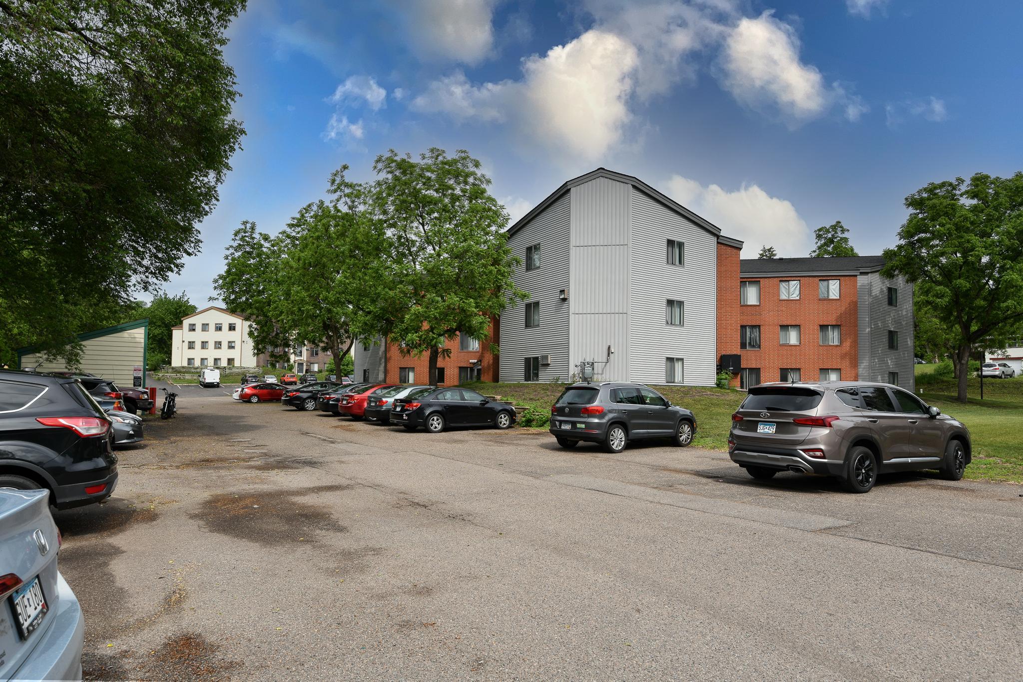 Off-street parking and coin-op laundry