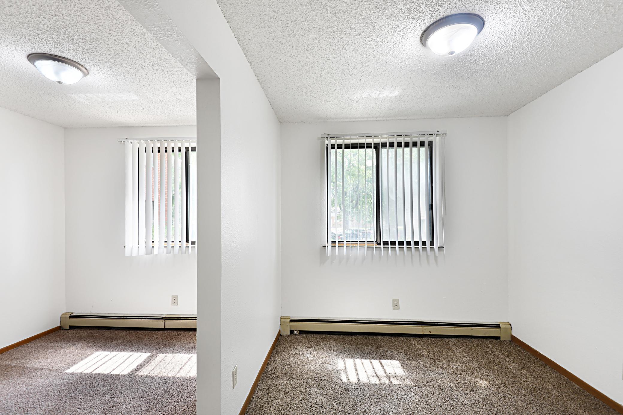 2 bedroom unit converted to a 1 bedroom with double closets