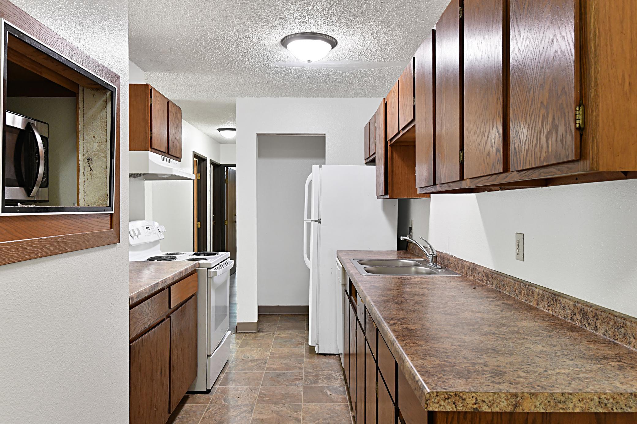 Dishwasher and microwave in every unit