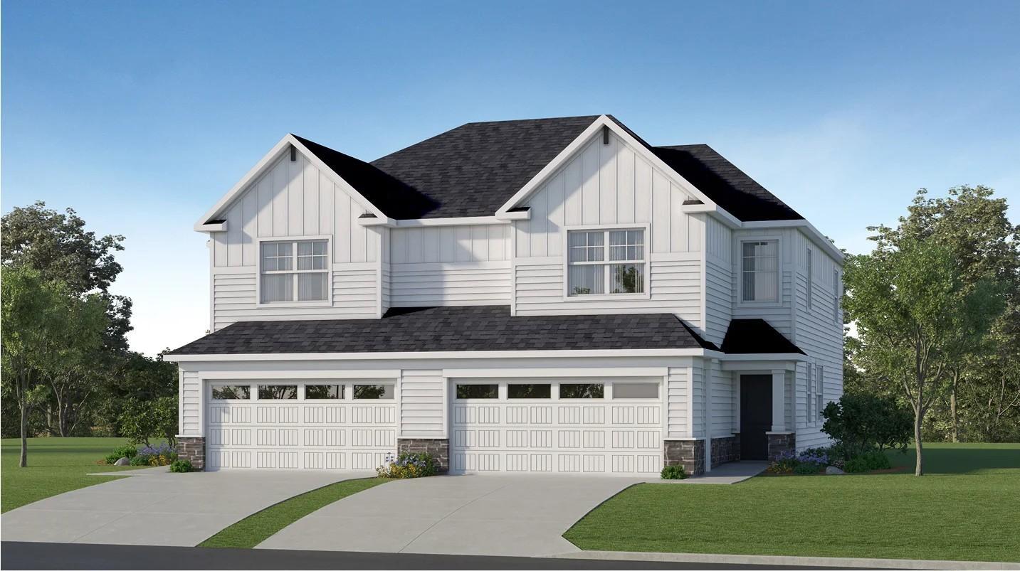 (Exterior rendering, actual home's finishes will vary.)