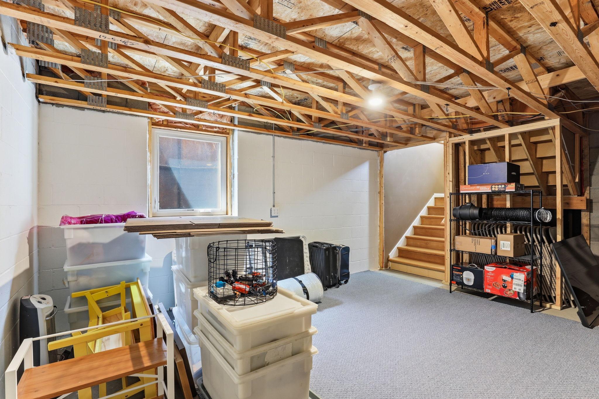 UNFINISHED BASEMENT