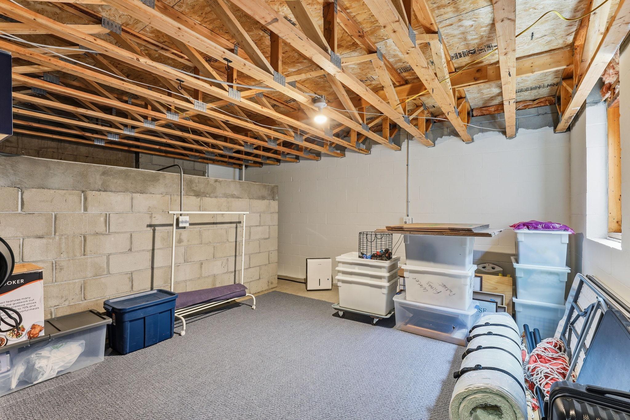UNFINISHED BASEMENT