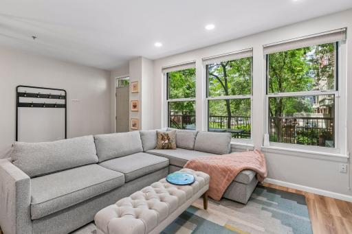 Spacious rooms provide for comfortable seating options
