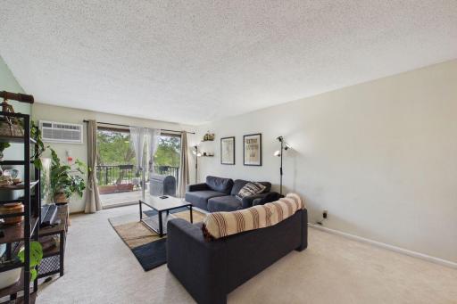 Another view of the living room shows how spacious this room is.
