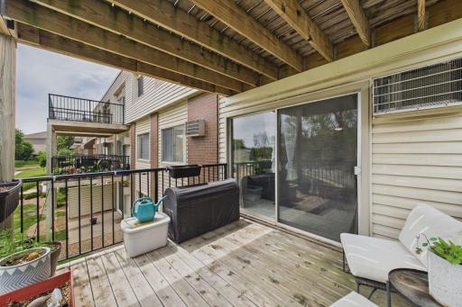 Enjoy entertaining or relaxing on your oversized south facing deck.