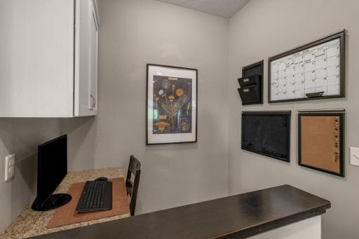 This nook will keep you organized and keep the clutter off the kitchen counter.