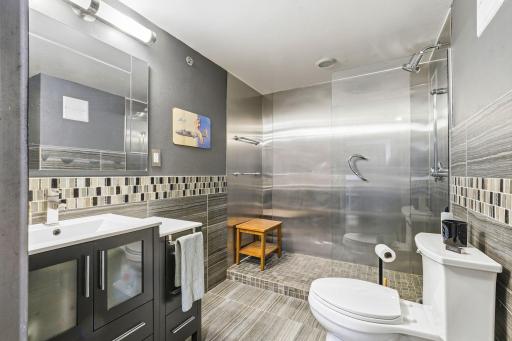 Updated Bathroom with Oversized Walk-In Shower