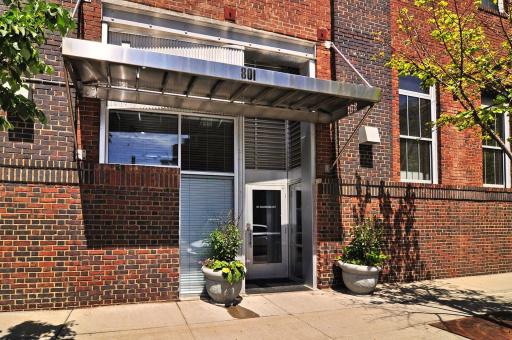 Secure Building Entrance at Historic 801 Lofts