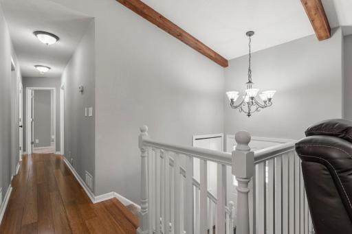 Foyer with Hallway Leading to 3 Bedrooms and Full Bath- all on the same Main Level!