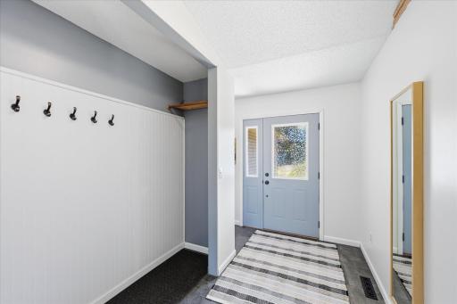 A warm welcome begins here. Great storage.