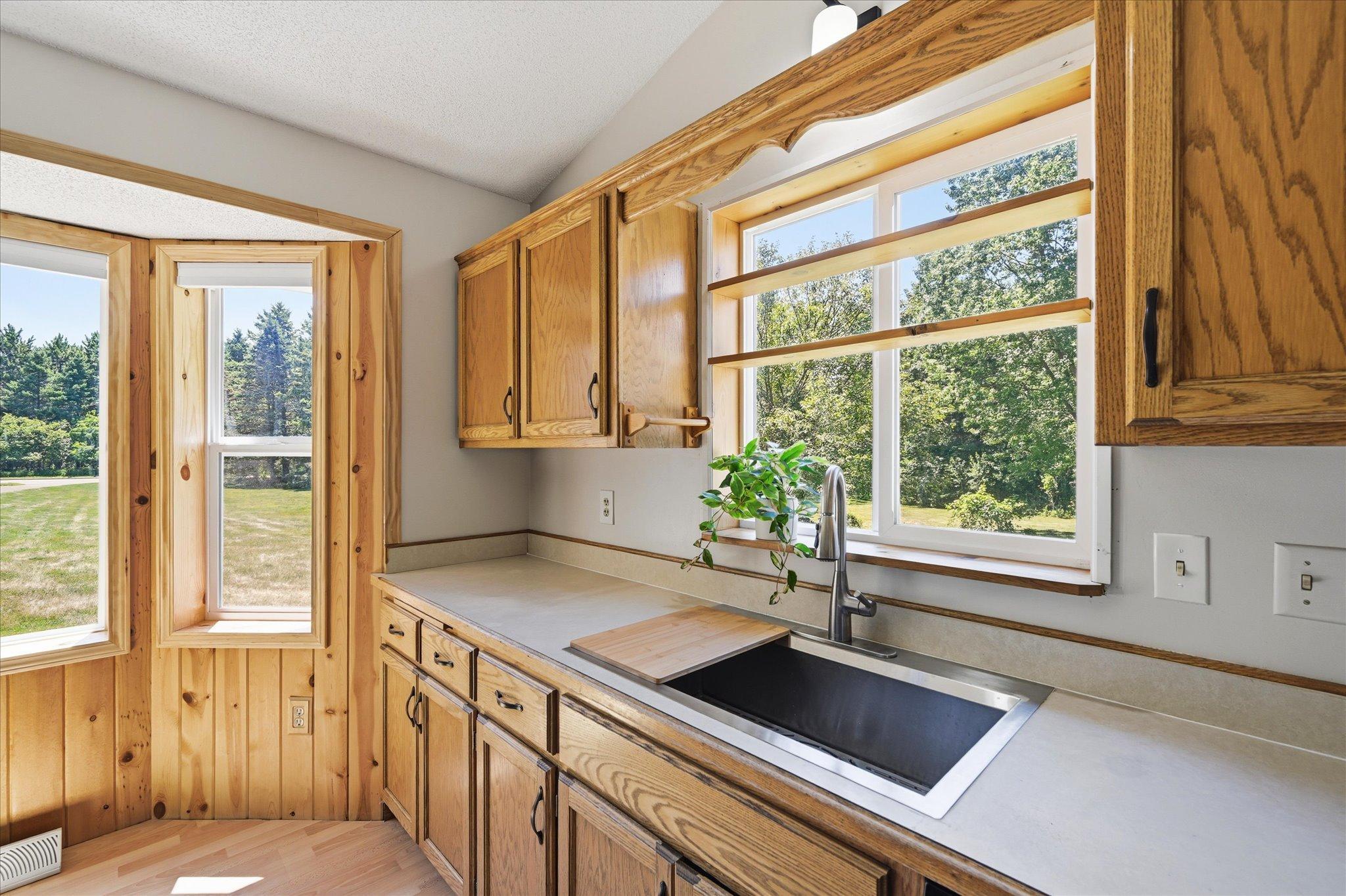 Updated windows bring in even more natural light.