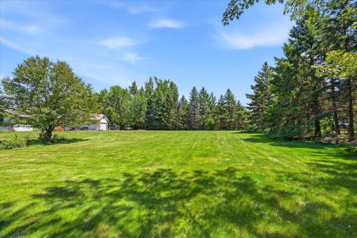 A yard that offers space to roam.
