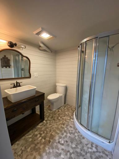 3/4 lower level bathroom