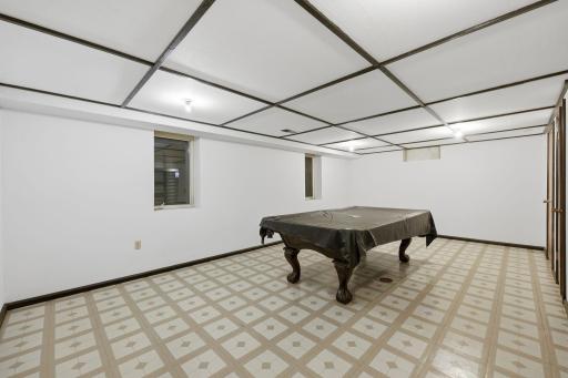 Lower level family room with your own pool table!