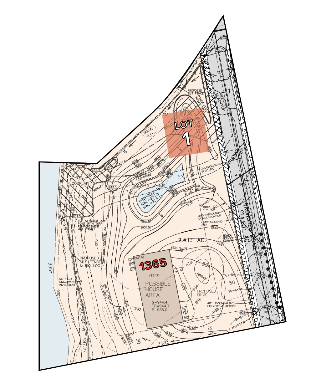 1365 Bracketts Point Road Color Survey Lot 1 Southways.png