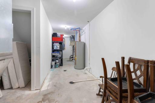 Mechanical room with storage!