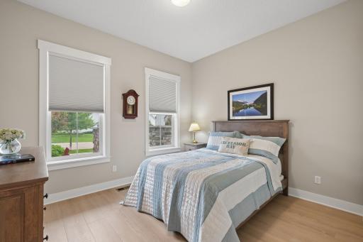 Natural light fills the room through well-placed windows, creating a bright and welcoming atmosphere. Ample closet space provides convenient storage, while neutral finishes and soft tones offer a versatile backdrop to suit any style or dÃ©cor.