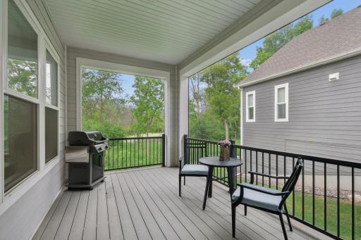 A screened-in porch with backyard views is a serene, inviting space that blends indoor comfort with the natural beauty of the outdoors. Framed by airy mesh screens instead of solid walls, the porch allows fresh breezes to circulate. Enjoy!