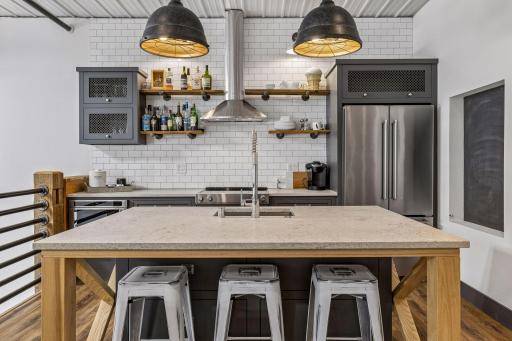 Refrigerator, gas range, microwave and dishwasher