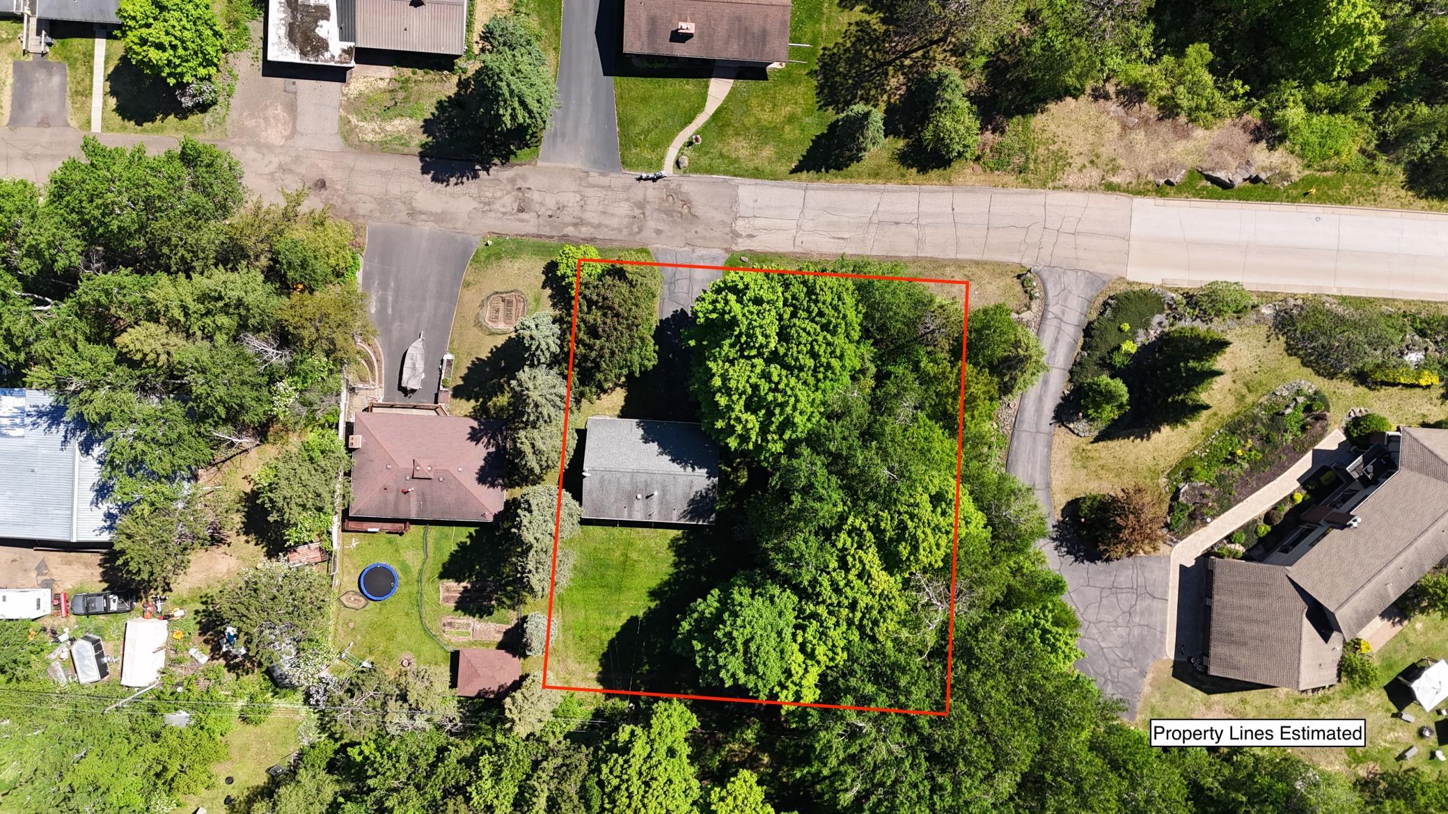 Spacious lot with wooded privacy!
