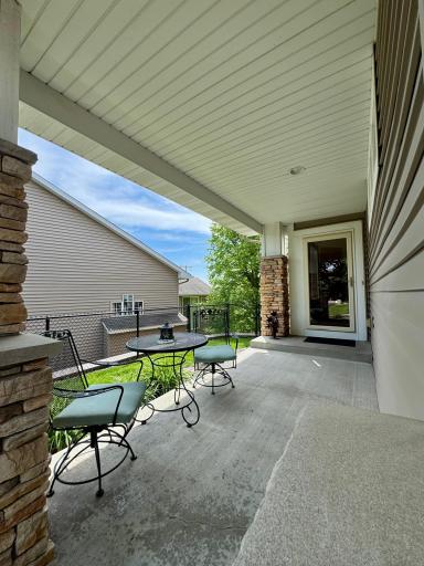 The large, covered front porch welcomes you and your guests home and is one of three outdoor living spaces!
