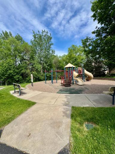 The park offers a playground and putting green.