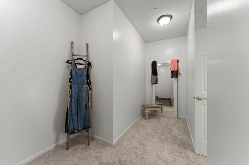 First walk-in closet ready for the system of your dreams.
