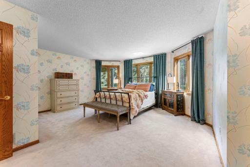 The first formal bedroom in the lower level, 3rd in the home.