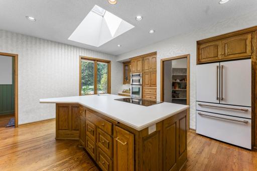 The flow, the skylight, the maple cabinetry.