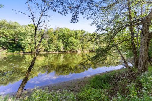 Incredible river access right out your back door.