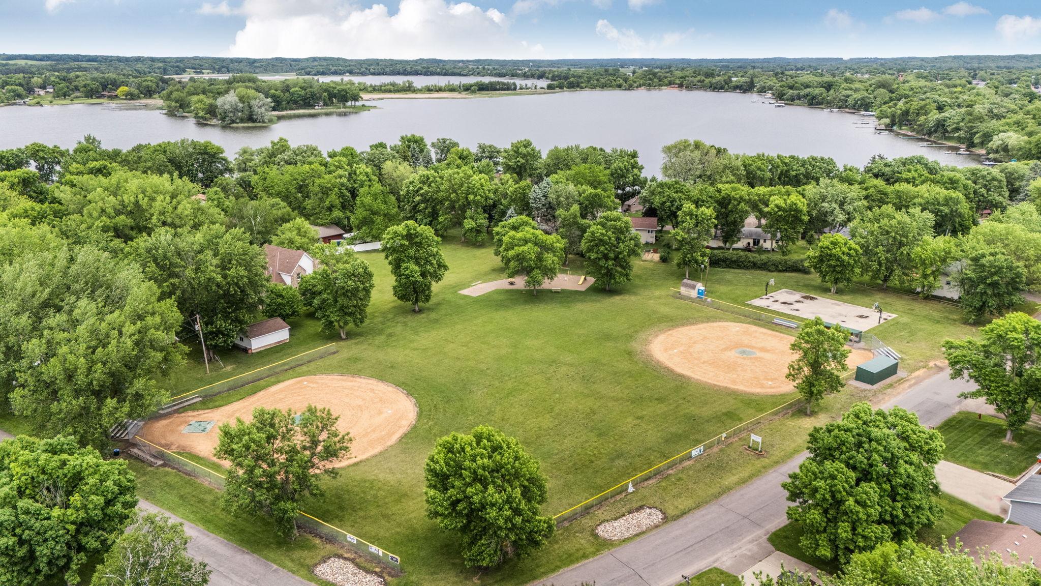 Ball fields offer a great place to gather, play, and enjoy the outdoors.