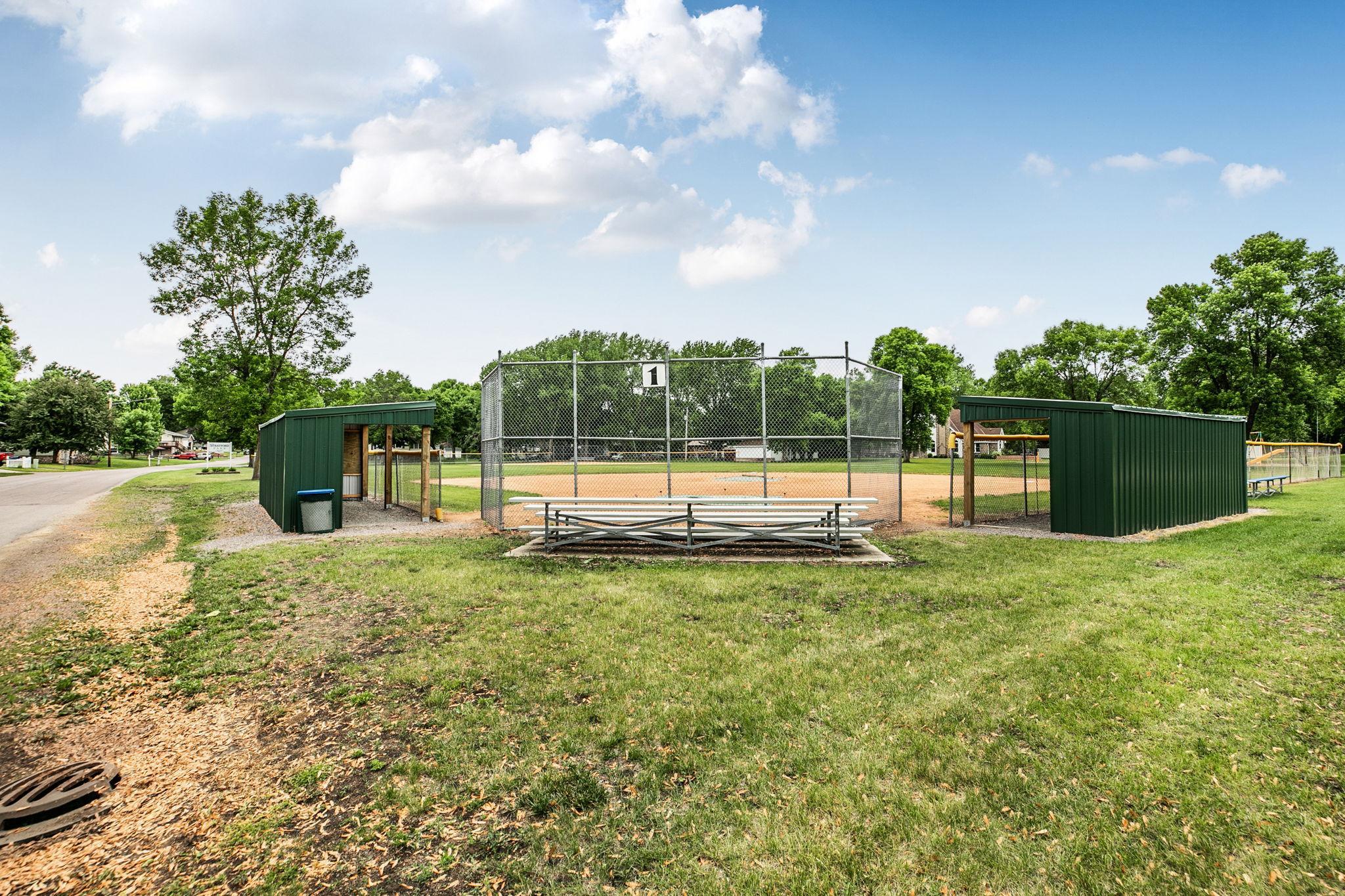 Baseball field step from your backyard.