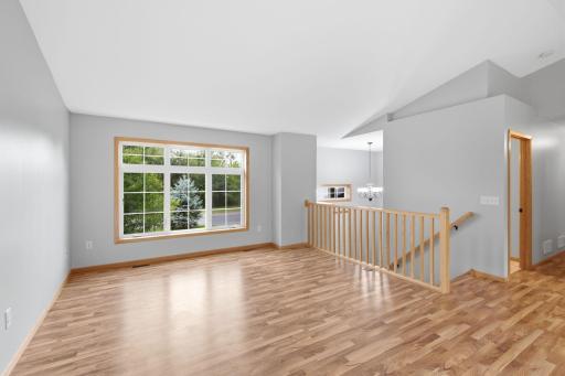 Bright, open upper level
