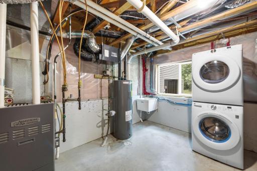 Stacked LG® UltraFresh vent system washer and dryer, 2026