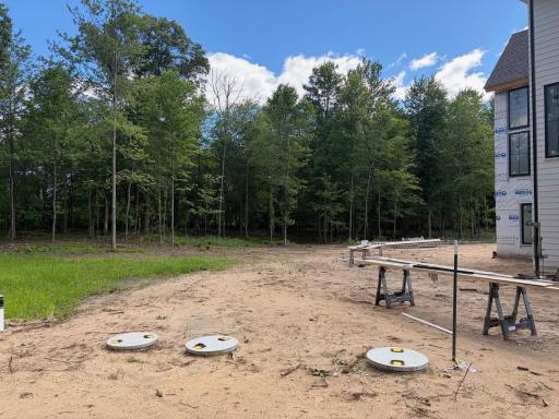 Large private backyard