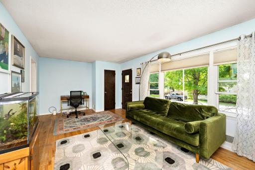 Delightful main level living room with plenty of natural light!